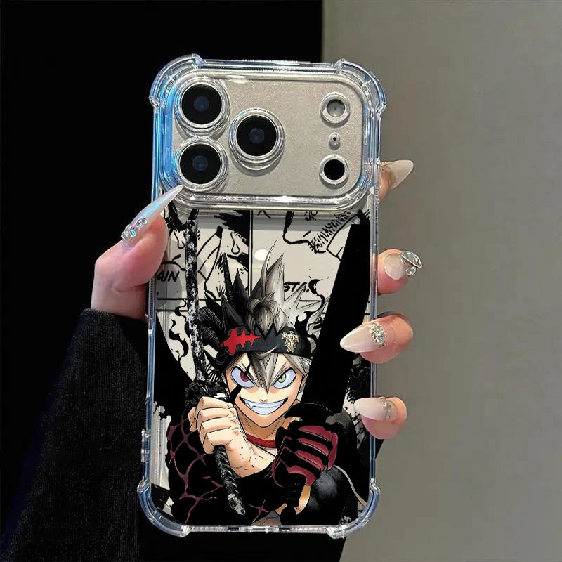 Black Clover BatS KillerS Phone Case For iPhone 17 16e 16 15 14 13 12 Mini Air Pro Max X XR 7 8 Plus Anti Fall Transparent Cover