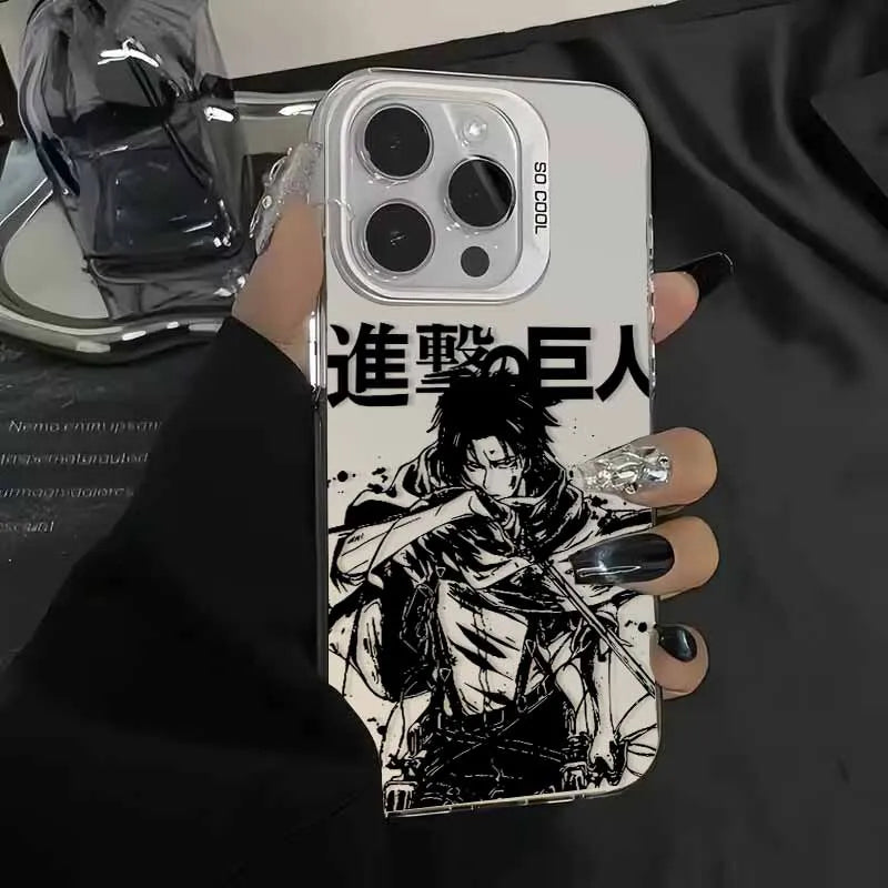Attack on Titan Anime Cover For Apple iPhone 17 Air 16E 16 15 14 13 12 mini Pro Max Plus Colorful Phone Case