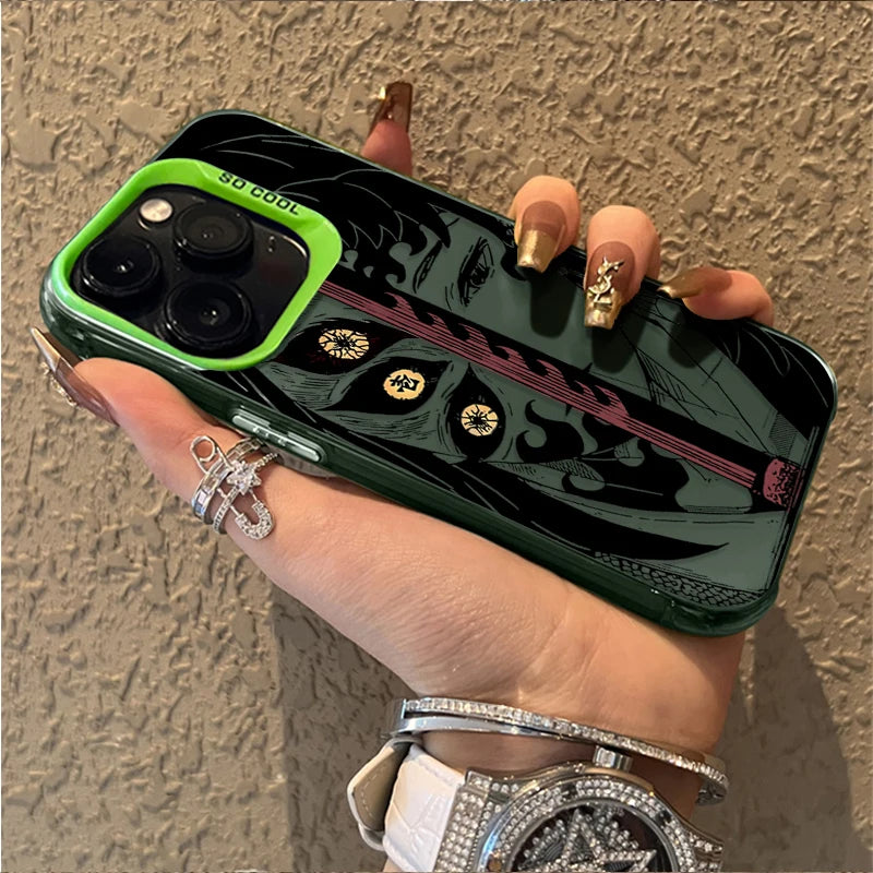 Fashion Anime Demon Slayer Phone Case for iPhone 14 17 Air 16 15 11 12 13 Pro Max XS X XR Plus 8 7 SE 2020 Shockproof Back Cover