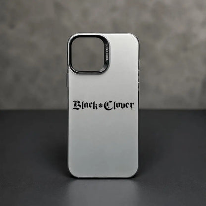 Black Clover logo Phone Case For iPhone 11/12/13/14/15/16/17 Pro Max Color Gradient TPU Case Shockproof Cover