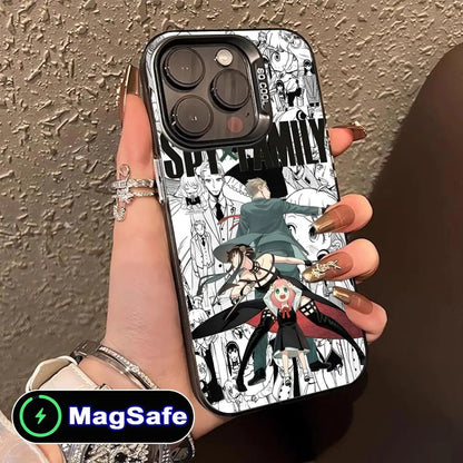 Anime Spy Family Mobile Phone Case for iPhone 17 16 15 14 13 12 11 Air Pro Max Plus MagSafe Translucent Colorful Cover Cover