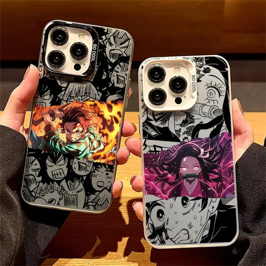 Phone Case For Apple iPhone 17 Air 16E 15 14 Plus 13 12 11 Pro Max Mini Funda Cover Kimetsu No Yaiba Demon Slayer Anime