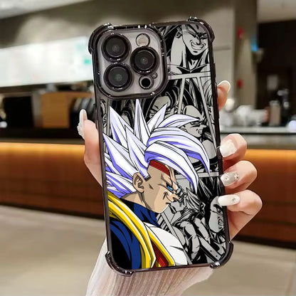 Dragons Balls GT Saiyans Vegeta Goku Phone Case for iPhone 11 13 15 16 17 Pro Max 14 Plus 17Air 16E 12 Mini 11 17Pro Clear Cover