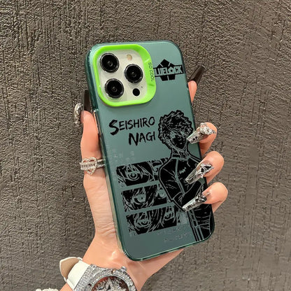 Anime blue lock Phone Case TPU Slim Shockproof Phone Case Full Camera Cover For iPhone 17 16 15 14 13 12 11 Pro Max