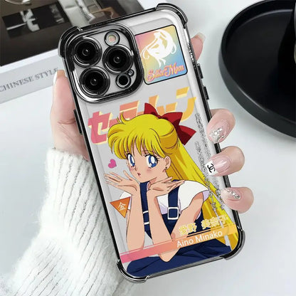 Sailor Moon Love And Beauty Soft Phone Cover Case for iPhone 17 12 Air 16 Pro Max 14 15 Plus 11 13