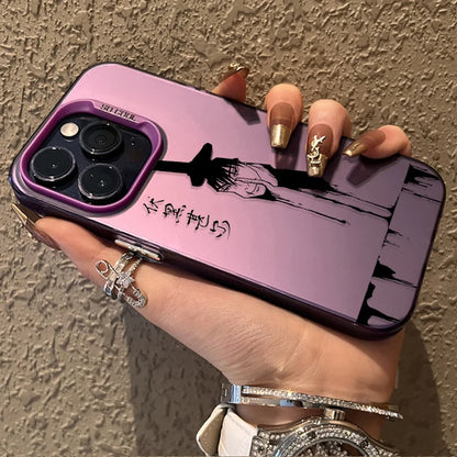 Anime Jujutsu Kaisen Frosted Case for iPhone 17 Air 16 E 15 14 Plus 13 12 Mini 11 Pro Max Acrylic Silicone Shockproof Hard Cover