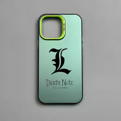 Anime D-Death Note Comics Phone Case For iPhone 16 15 14 13 12 11 Pro Max Plus – Colorful Gradient Soft TPU Back Cover