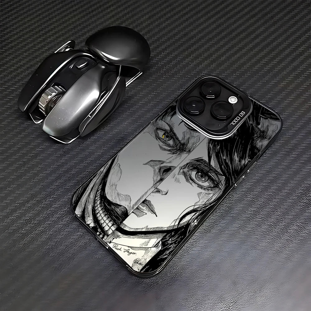Luxury Hot Anime Attack On Titan Phone Case For iPhone 17 16e 16 15 14 13 12 11 mini Pro Max X XR Air Plus Anti Fall Matte Cover