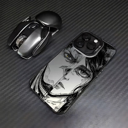 Luxury Hot Anime Attack On Titan Phone Case For iPhone 17 16e 16 15 14 13 12 11 mini Pro Max X XR Air Plus Anti Fall Matte Cover