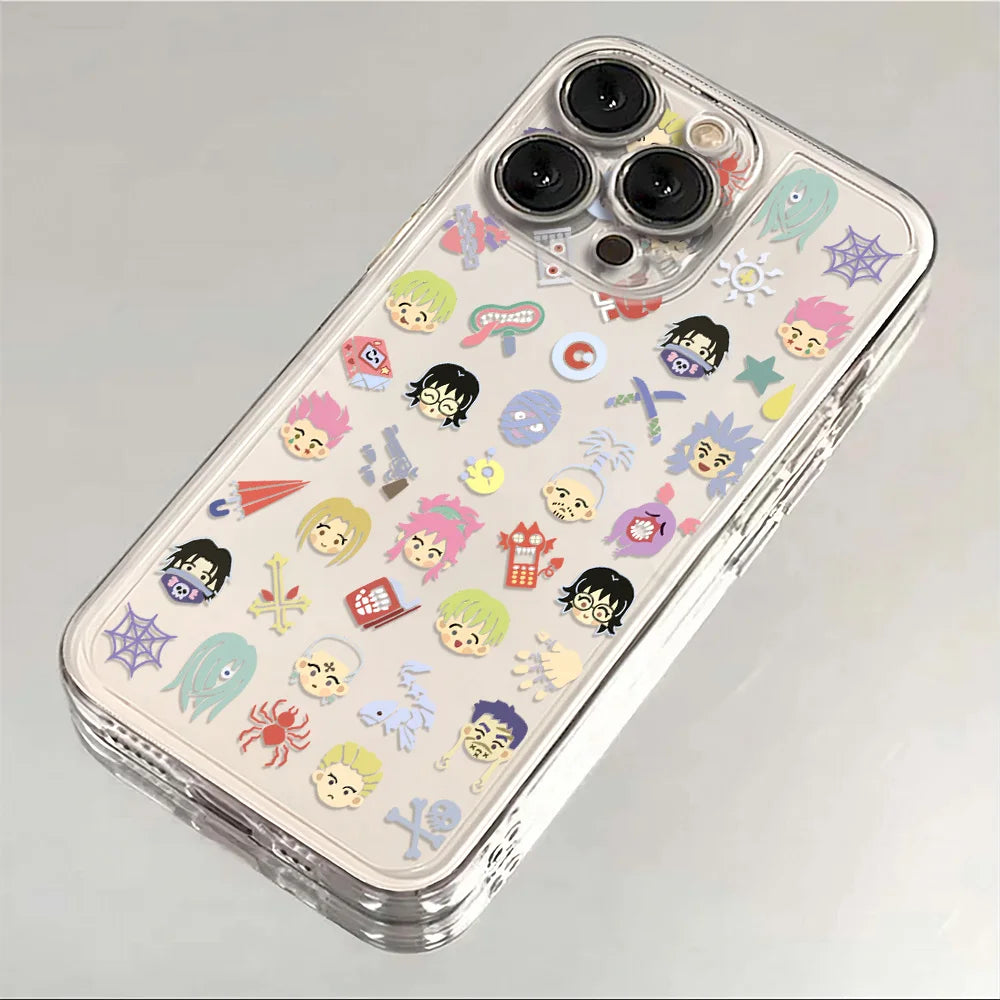 Unique Hunter x Anime Aesthetic Phone Case For iPhone 16e 16 15 14 13 12 11 Mini Pro Max X XR XSMax 7 8 Plus Transparent Soft