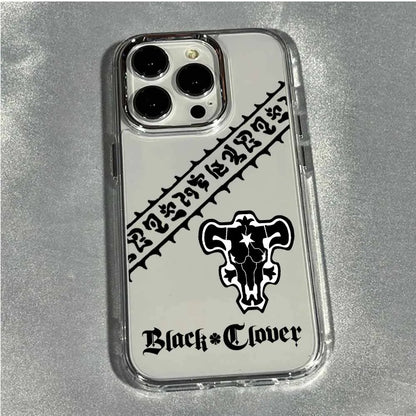 Black Clover Anime Phone Case For Apple iPhone 17 AIR 16E 15 14 13 12 11 Pro Max Plus Transparent Soft Cover