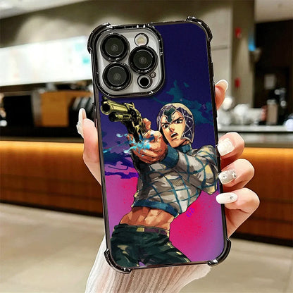 JoJo Adventure Guido Mista Soft Phone Case For iPhone 15 16 17 Air 14 Pro Max 16E Plus 13 12 Mini Plating Anti-Fall Fundas