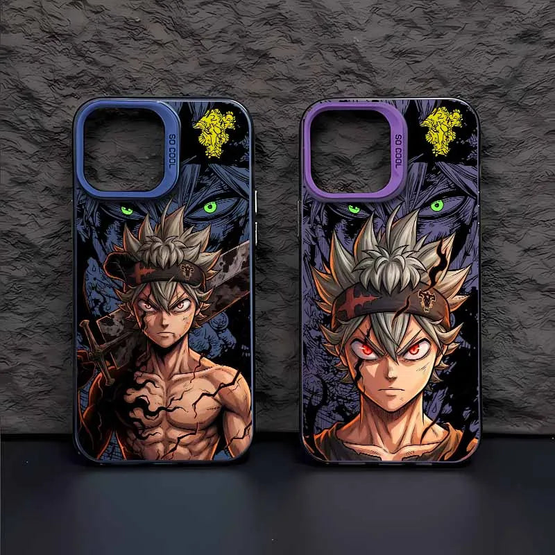 Asta Black Clover For Apple iPhone 17 16E 16 15 14 13 12 mini Pro Max Plus Cover Funda Siliconea Soft Capa Colorful Phone Case
