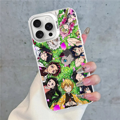 Demon Slayer Phone Case For IPhone 16 15 14 13 12 11 Pro Max X XR XSMAX 8 7 Plus Matte Shockproof Back Cover