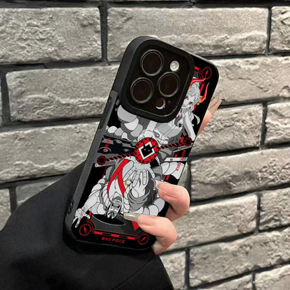 One Luffies Z-Zoroes Pieces Phone Case for Apple iPhone 17 Air 16 16e 15 14 Plus 13 12 11 Pro Max Luxury Leather Texture Cover