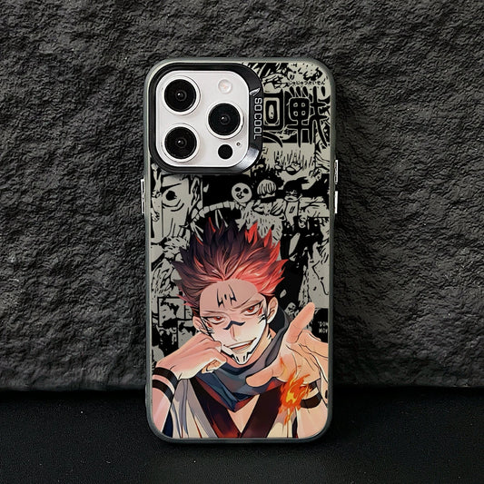 Jujutsus Kaisens Sukunas Phone Case for iPhone 17 Air 16 16e 15 14 Plus 13 12 11 Pro Max X Xs XR 8 Colorful Silver Hard Cover