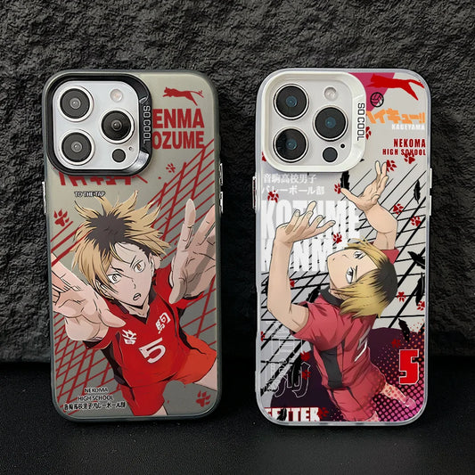 Haikyuu!! Kenma Kozume Phone Case for iPhone 17 Air 16 16e 15 14 Plus 13 12 11 Pro Max X Xs XR 8 Colorful Silver Hard Cover