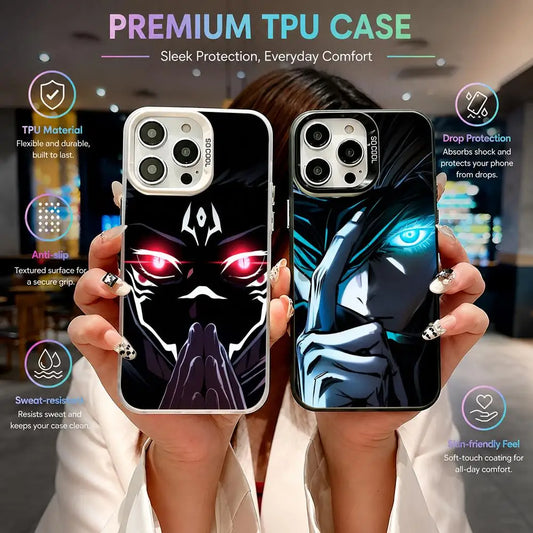Jujutsu Kaisen Merchandise Phone Case For iPhone 11/12/13/14/15/16/17 Pro Max Color Gradient TPU Case Shockproof Cover