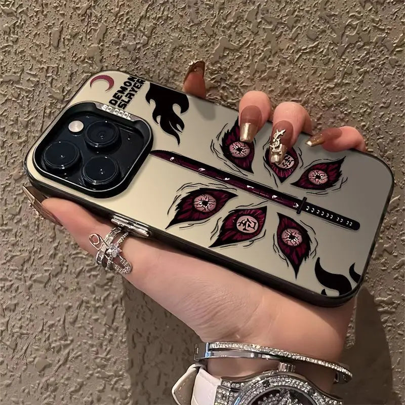 Red Eyes Ghost Blade Phone Case for iPhone 11 12 13 14 15 16 Pro Max XS X XR XSMAX MINI 8 7 Plus Shockproof Matte Hard Cover