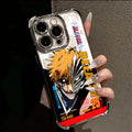Hot Anime B-Bleachs IchigoesPlating Case for IPhone 16 15 14 13 12 11 Pro Max X XR XSMax 7 8 6 Plus Anti-Fall Airabag Back Cover