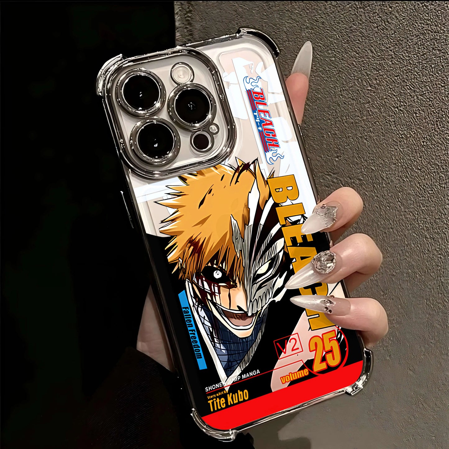 Hot Anime B-Bleachs IchigoesPlating Case for IPhone 16 15 14 13 12 11 Pro Max X XR XSMax 7 8 6 Plus Anti-Fall Airabag Back Cover