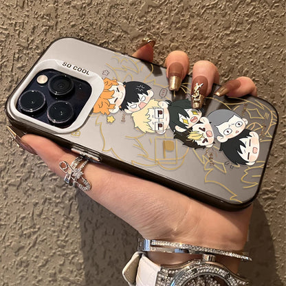 Handsome Anime Haikyuu Hot Hard Case for iPhone 16E 11 12 16 15 14 13 Pro Max XS X XR Plus 8 7 SE 2020 Shockproof Matte Cover PC
