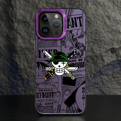 One Piece Bone Logo Cover Phone Case for iPhone 16e 11 12 13 Pro Max 14 15 16 Plus