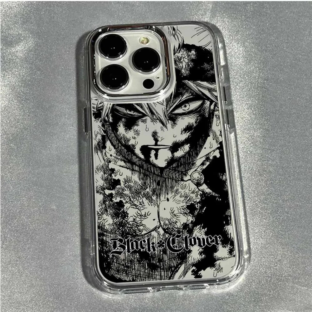 Black Clover Anime Phone Case For Apple iPhone 17 AIR 16E 15 14 13 12 11 Pro Max Plus Transparent Soft Cover