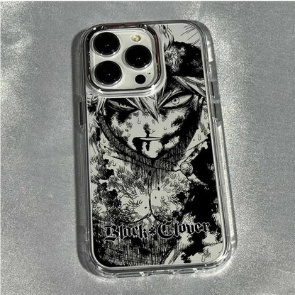 Black Clover Anime Phone Case For Apple iPhone 17 AIR 16E 15 14 13 12 11 Pro Max Plus Transparent Soft Cover
