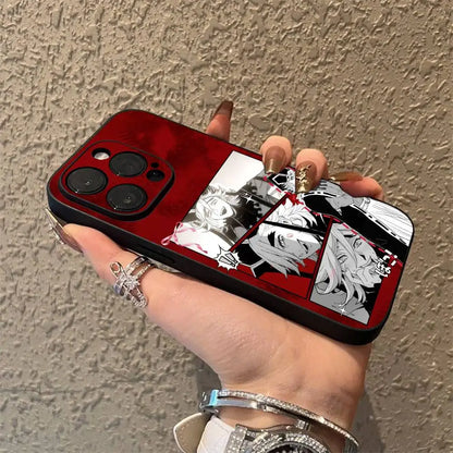 D-Demon Doma Douma S-Slayer Phone Case For iPhone 17,16,15,14,13,12,Pro,Max,Plus,E,SE4,Air,Mini Black Soft Box