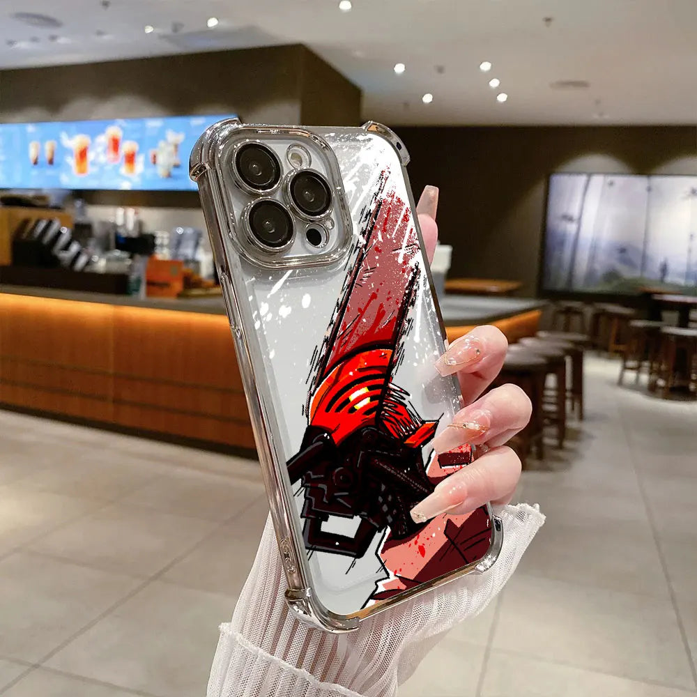 Chainsaws Mans Art Anime Case For Xiaomi 17T Pro 15T 14T 15 14 Poco F5 F7 F8 Ultra M7 M8 X5 X6 X7 X8 Pro Max 5G Shockproof Cover