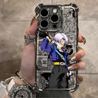 Hot Anime Plating Phone Case For iPhone 17 17e 16e 16 15 14 13 12 11 ProMax X XR Mini Air Plus Anti-Fall Airabag D-Dragons Balls