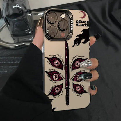 Red Eyes Ghost Blade Phone Case for iPhone 11 12 13 14 15 16 Pro Max XS X XR XSMAX MINI 8 7 Plus Shockproof Matte Hard Cover