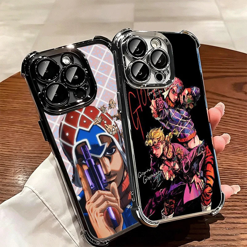 JoJo Adventure Guido Mista Soft Phone Case For iPhone 15 16 17 Air 14 Pro Max 16E Plus 13 12 Mini Plating Anti-Fall Fundas