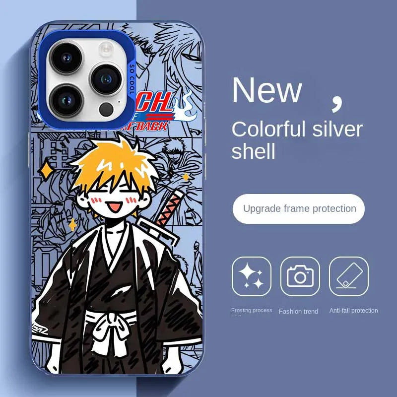 BLEACH Anime For Apple iPhone 17 16E 16 15 14 13 12 mini Pro Max Plus Cover Funda Silicone Soft Capa Colorful Phone Case